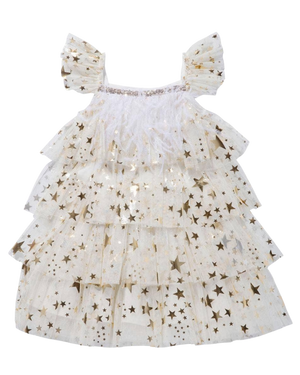 Layered Dress, Ivory Stars