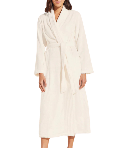 Chalet Recycled Plush Robe, Ivory