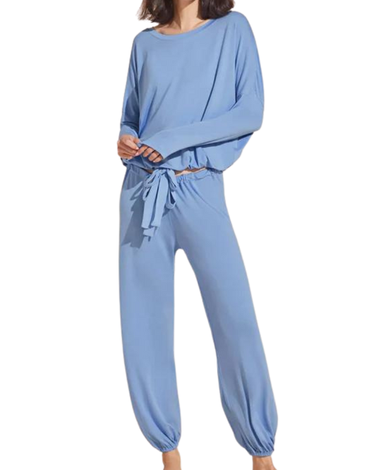 Gisele Modal Slouchy PJ Set, Vista Blue