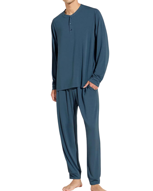 Henry Long PJ Set, Heritage Blue