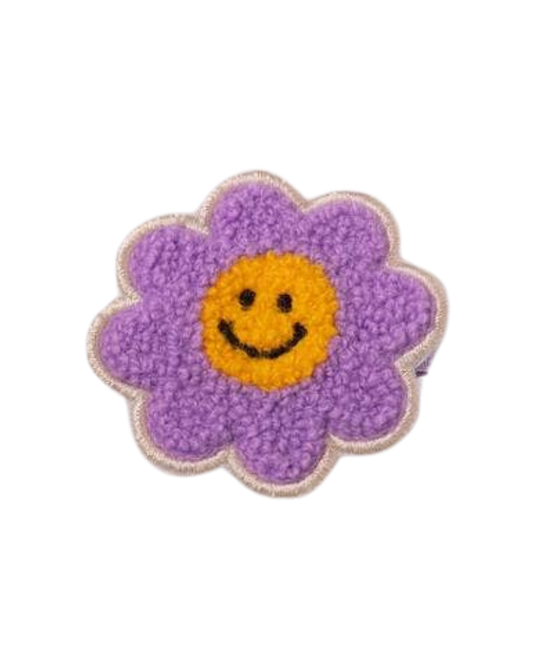 Smile Daisy Clip, Purple