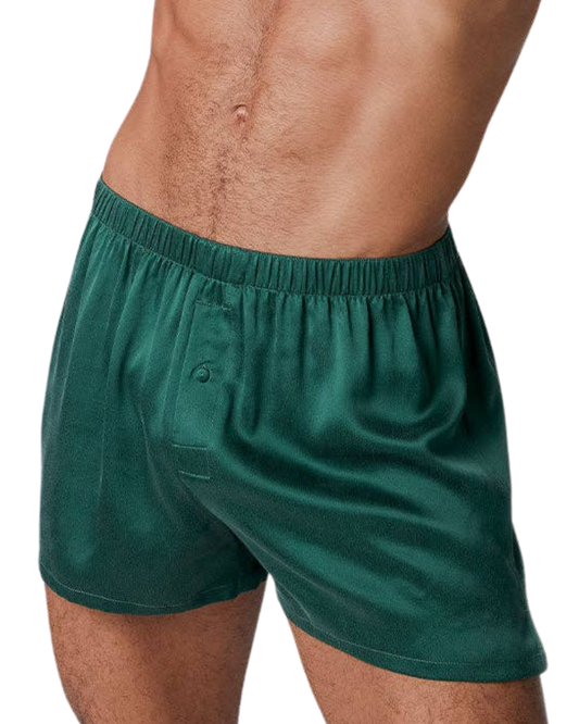 Men's Washable Silk Boxer, Hum Forest