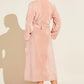 Chalet Recycled Plush Robe, Rose Cloud