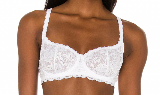 Never Say Never Balconette Bra, White