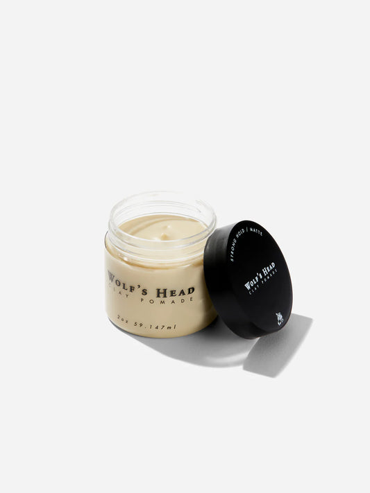 CLAY POMADE — STRONG HOLD, TRUE MATTE FINISH 2 OZ.
