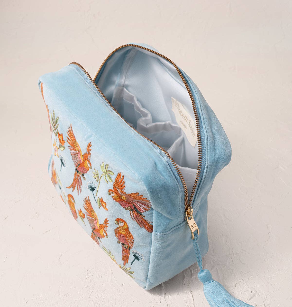 Flying Parrots Wash Bag