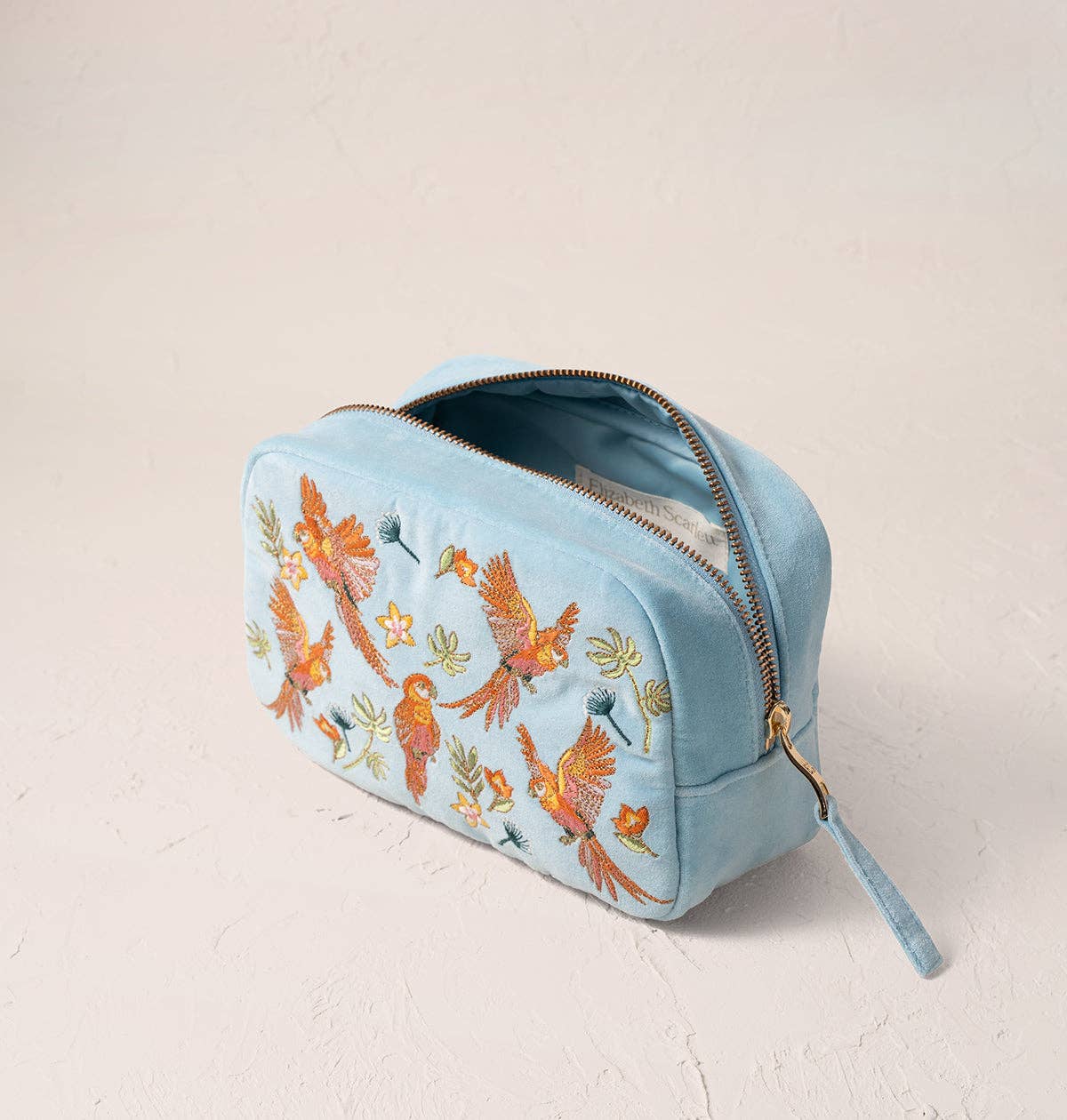 Flying Parrots Makeup Bag