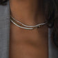 Mini Amina Tennis Necklace, Gold