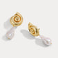 La Mer Baroque Shell Earring, Gold