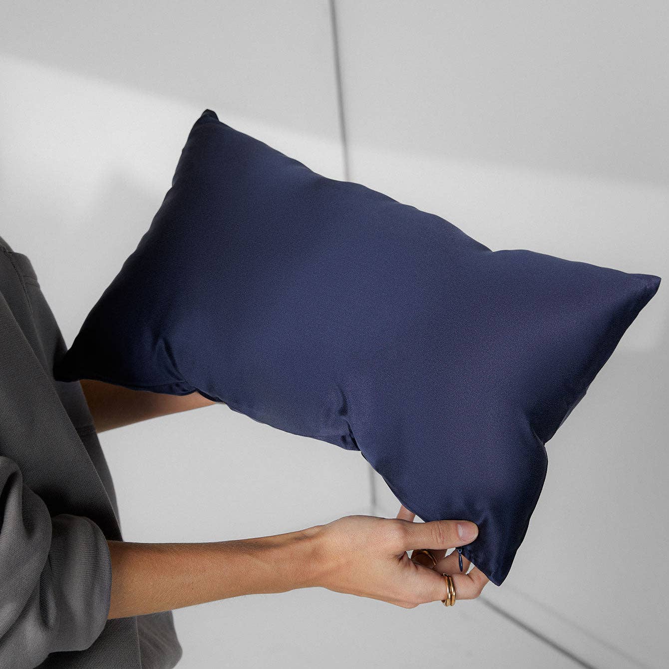 Washable Silk Travel Pillow, Waning Night