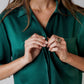 Washable Silk High Rise Pant Set, Hum Forest