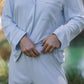 Angel Rib Long Sleeve Pajama, Sky