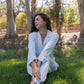 Angel Rib Long Sleeve Pajama, Sky