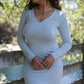 Ciao V-Neck Lounge Dress, Sky