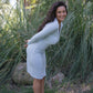 Ciao V-Neck Lounge Dress, Sky