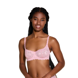 Never Say Never Balconette Bra, Jaipur pink
