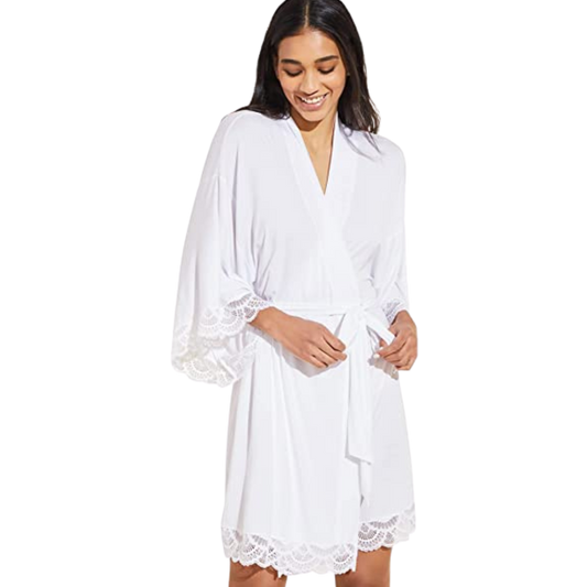 Mariana Tencel Modal Robe, White