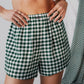Brushed Flannel Short, Verdant Check