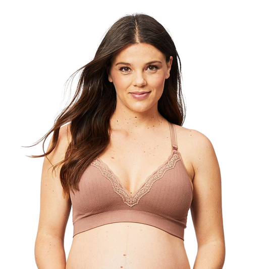 Tutti Fruiti Busty Nursing Bra, Mocha