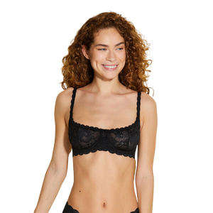 Never Say Never Balconette Bra, Black