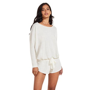 Heather The Slouchy Top, Oatmeal